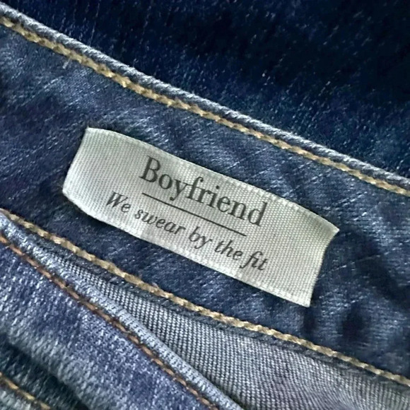 TORRID | Distressed Boyfriend Jeans High Rise Medium Wash | Size 12 - Picture 6 of 9